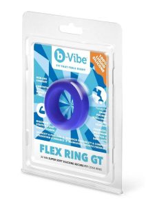B-Vibe Flex Ring GT Silicone Cock Ring 32mm - Blue