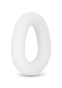 B-Vibe Flex Ring Loop Silicone Cock Ring - Clear