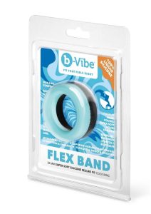 B-Vibe Flex Band Silicone Cock Ring 30mm  - Blue