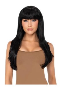 Leg Avenue Long Straight Bang Wig 25in - Black