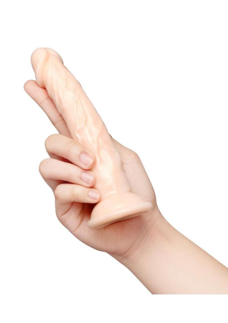 Together Realistic Dildo with Suction Base 6.75in - Vanilla - Image 4