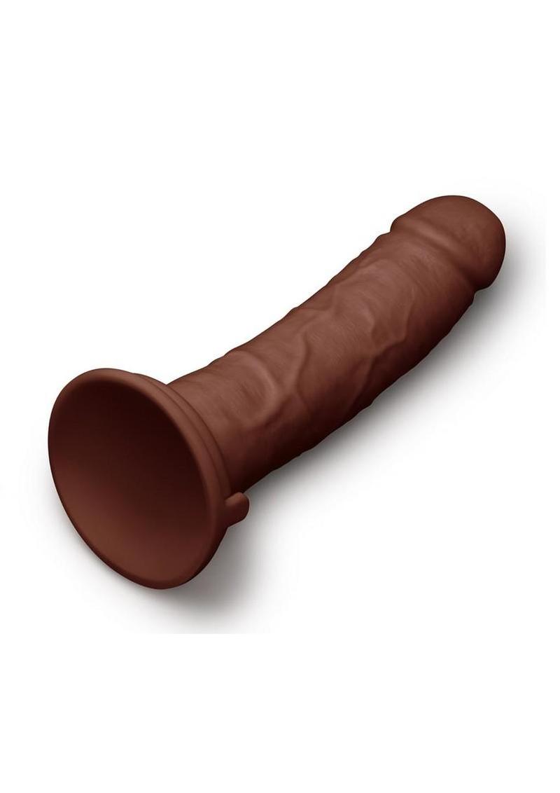 Together Realistic Dildo with Suction Base 8.5in - Chocolate - Image 3