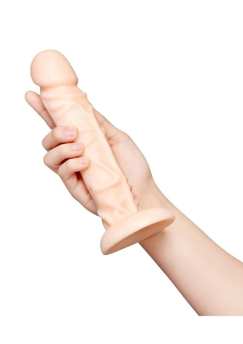 Together Realistic Dildo with Suction Base 8.25in - Vanilla - Image 4