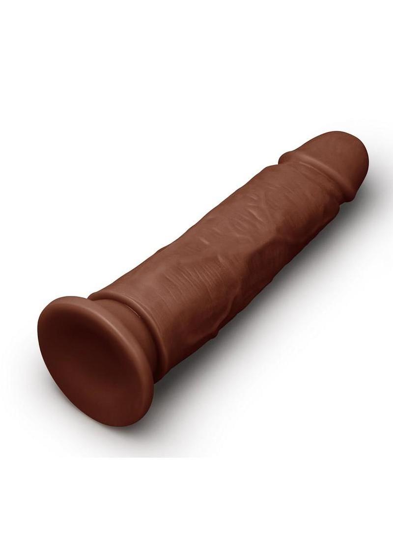Together Realistic Dildo with Suction Base 7.75in - Chocolate - Image 3