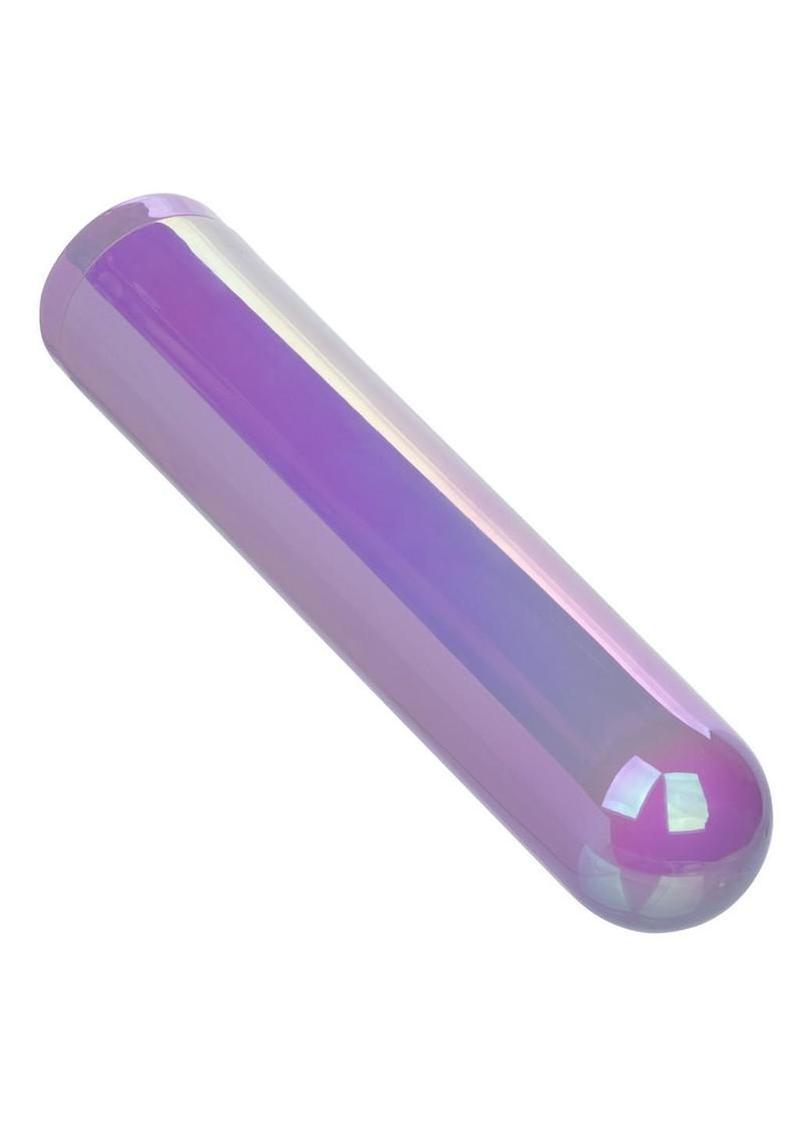 Aura Rounded Rechargeable Silicone Stimulator - Purple - Image 3