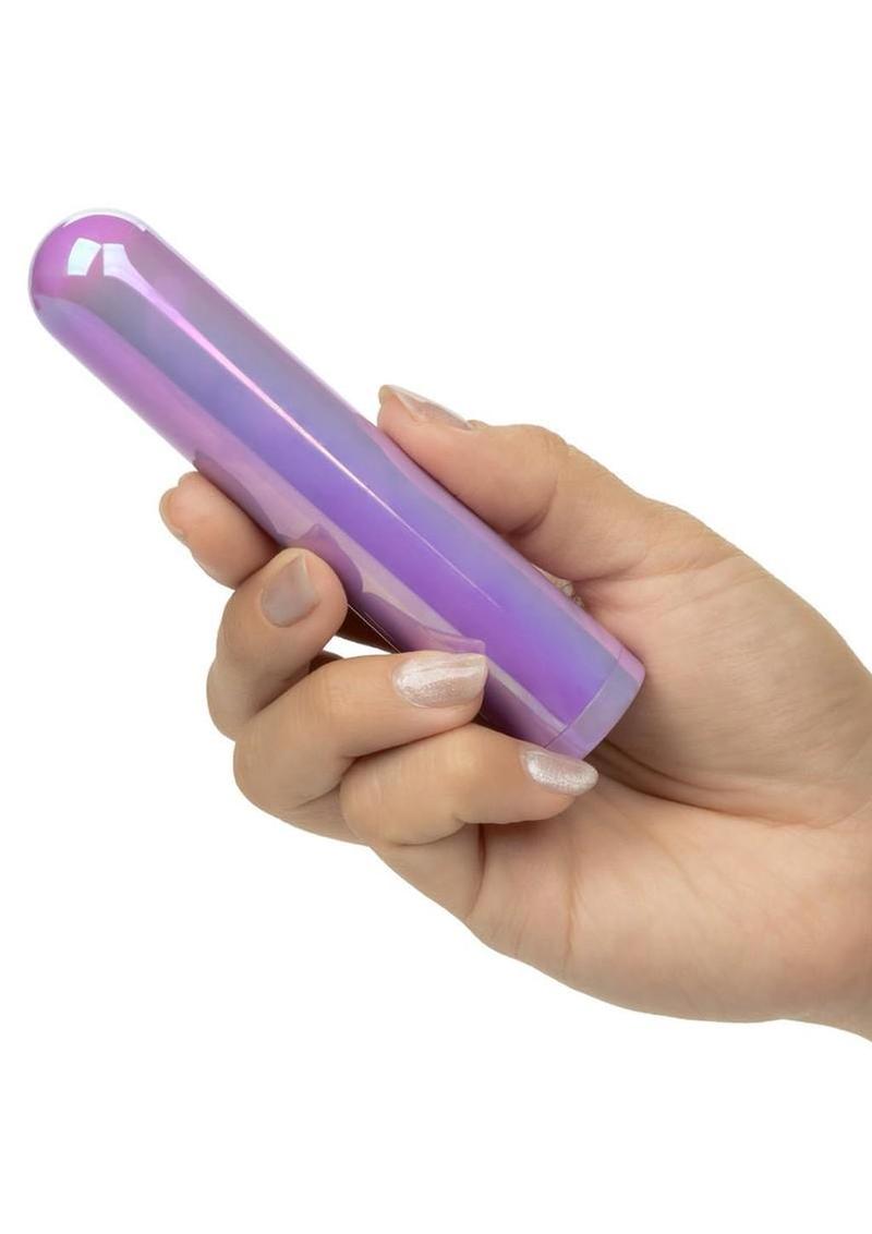 Aura Rounded Rechargeable Silicone Stimulator - Purple - Image 4