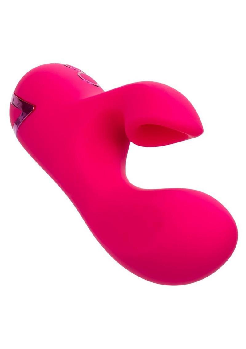 California Dreaming Summer Lovin` Venice Beach Babe Rechargeable Silicone Dual Stimulating Vibrator - Pink