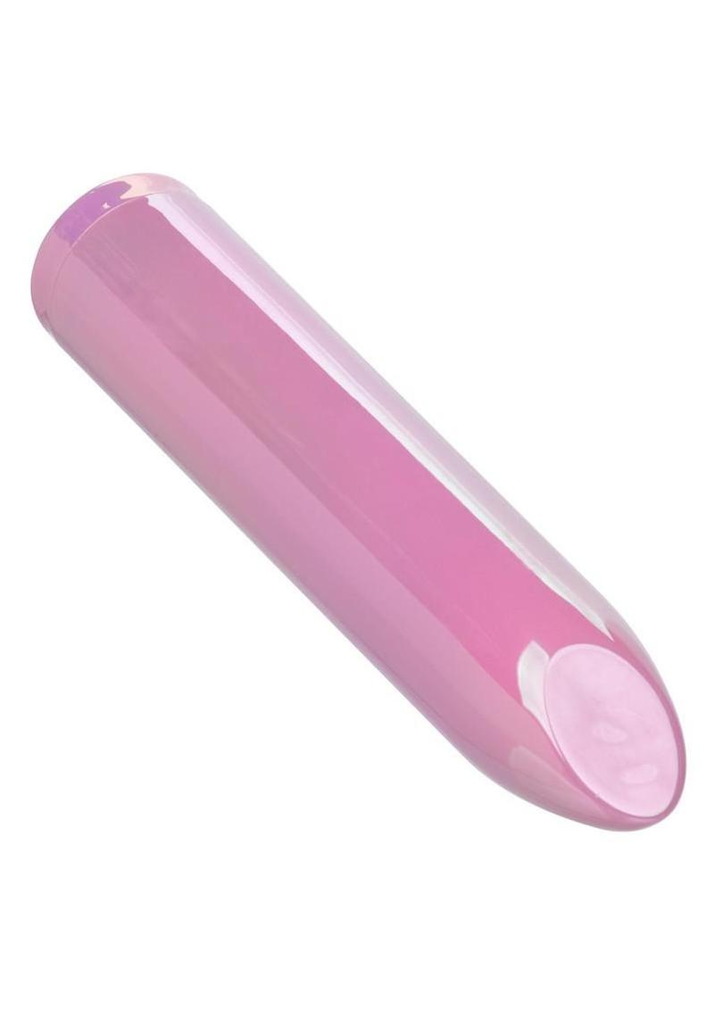 Aura Angled Rechargeable Silicone Vibrator - Pink - Image 3