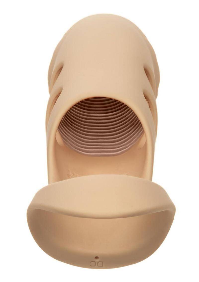Performance Maxx Rechargeable Silicone Stud Dildo 7.5in - Vanilla - Image 4