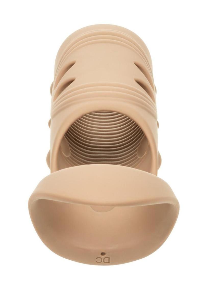 Performance Maxx Rechargeable Silicone Open-Ended Sleeve - Vanilla - Image 3
