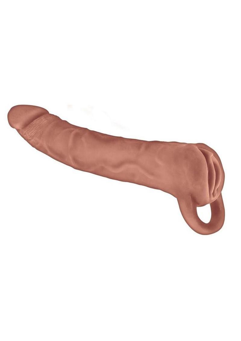 The Great Extender 2-in-1 Extender and Masturbator 7in – Caramel