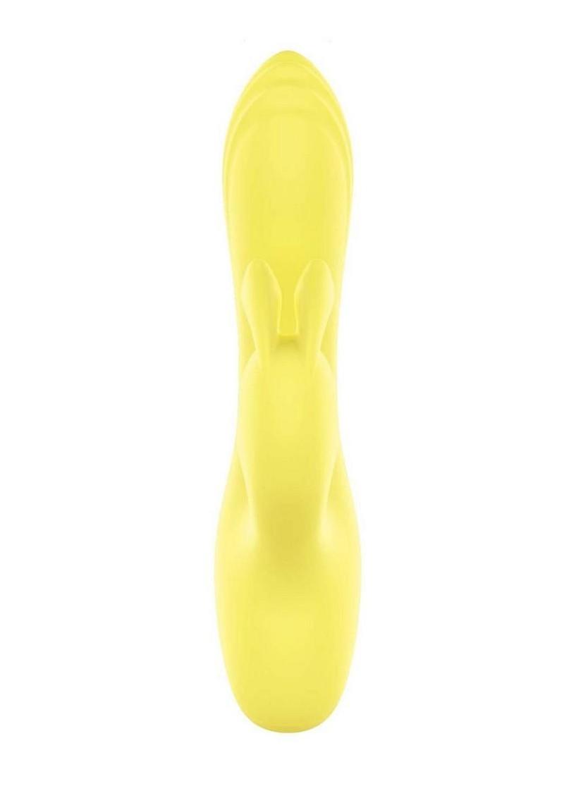 Sorbet Lemon Rechargeable Silicone Rabbit - Yellow - Image 4