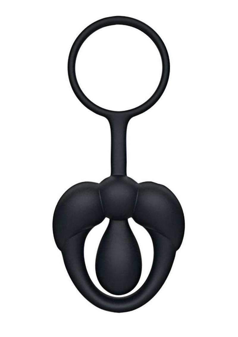 Silicone Tingle Cock Ring - Black - Image 3