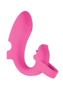 Desire Rechargeable Silicone Finger Massager - Pink