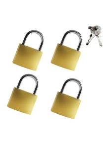 Master Series Padlock Set (4 Pack) - Gold/Silver