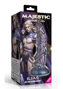 Creature Cocks Ilias Elf Silicone Dildo 8.5in - Silver