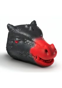 Creature Cocks Drago Silicone Masturbator - Black/Red