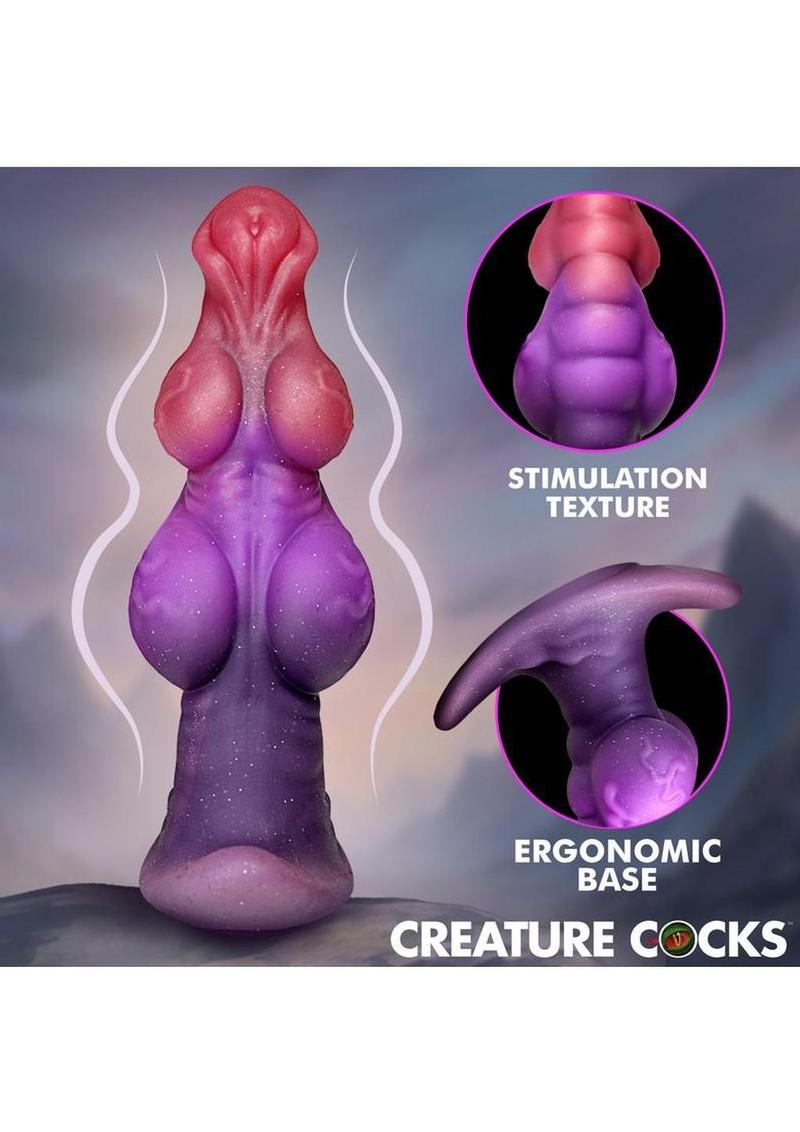 Creature Cocks Dragon Master Silicone Butt Plug - Multicolor - Image 3