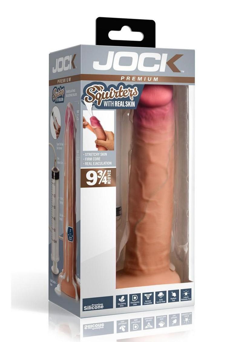 Jock Ejaculating Silicone Dildo 9.75in - Vanilla