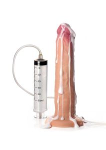 Jock Ejaculating Silicone Dildo 9.75in - Vanilla