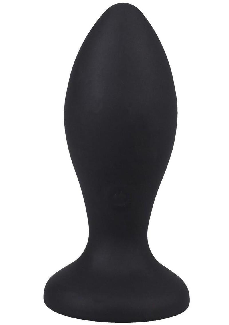 Booty Bling Jeweled Wearable Vibrating Silicone Plug 3In - Purple - Image 4