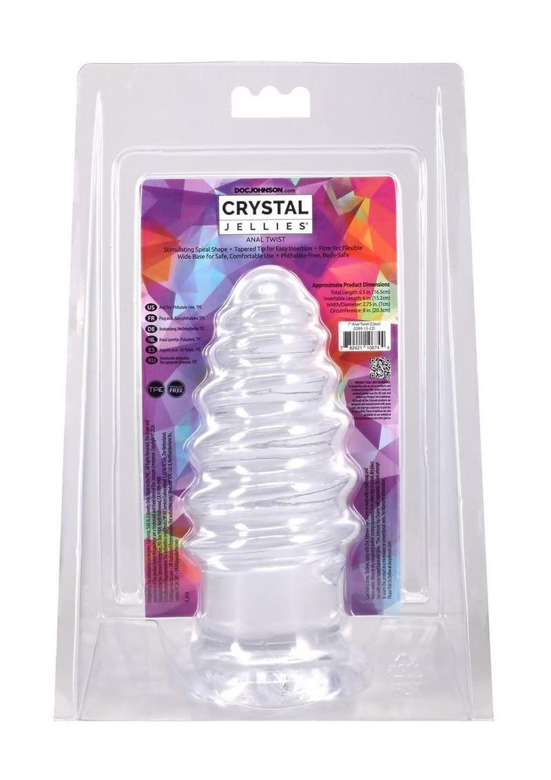 Crystal Jellies Anal Twist 7In - Clear - Image 4