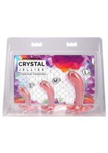 Crystal Jellies Curved Anal Trainer Set (3 Piece) - Pink