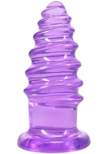 Crystal Jellies Anal Twist 7In - Purple