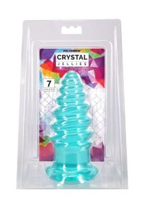 Crystal Jellies Anal Twist 7In - Teal