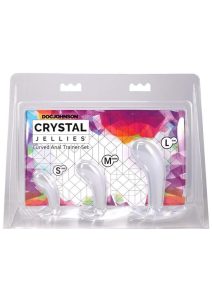 Crystal Jellies Curved Anal Trainer Set (3 Piece) - Clear