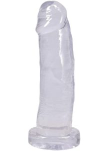 Crystal Jellies Realistic Cock 7In - Clear