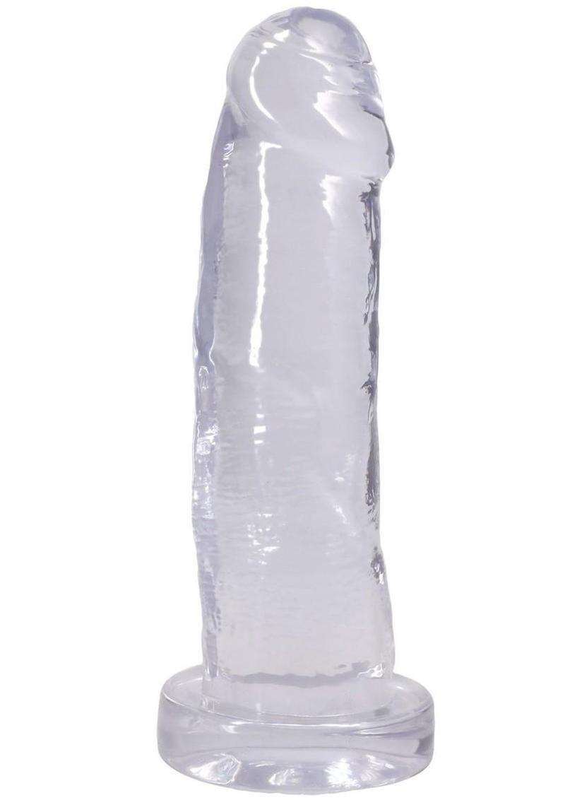 Crystal Jellies Realistic Cock 7In - Clear - Image 4