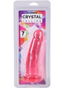 Crystal Jellies Realistic Cock 7In - Pink