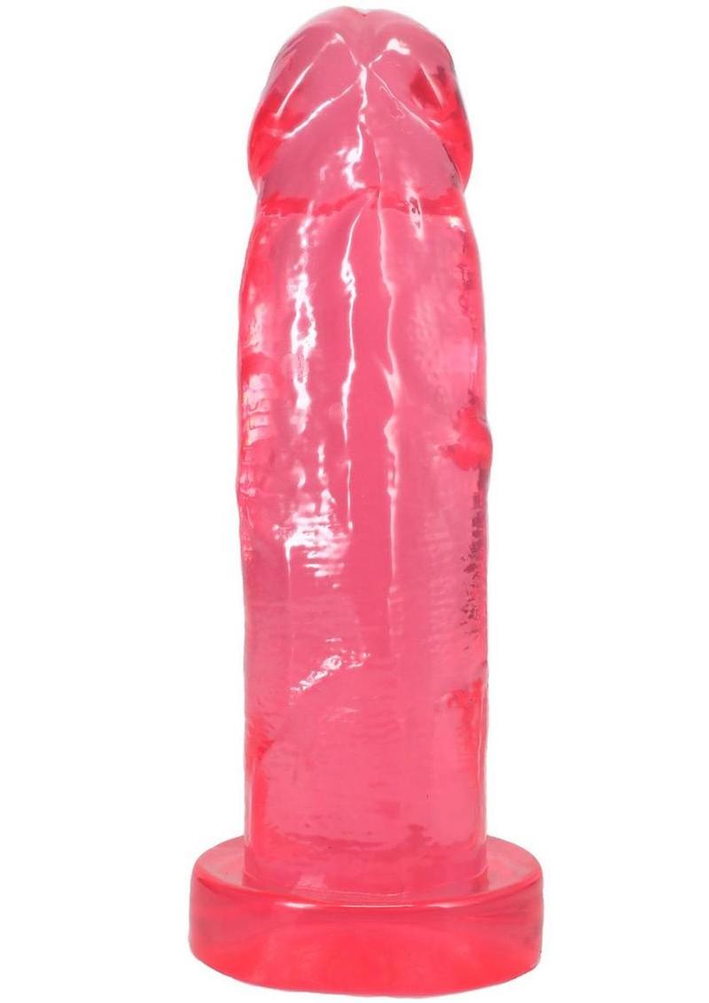 Crystal Jellies Realistic Cock 7In - Pink - Image 3