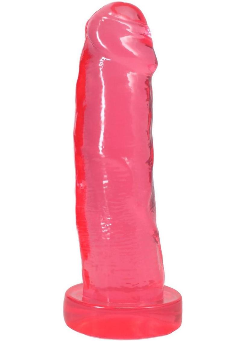 Crystal Jellies Realistic Cock 7In - Pink - Image 4