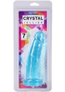 Crystal Jellies Realistic Cock 7In - Teal