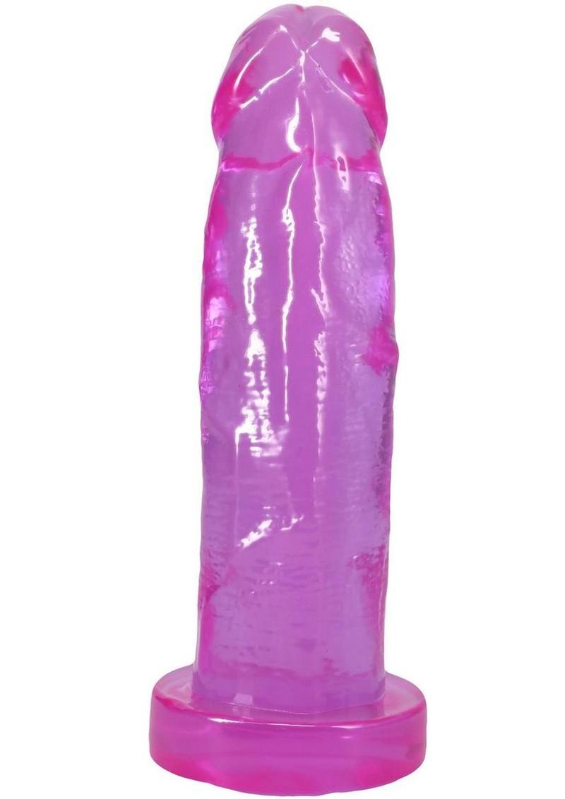 Crystal Jellies Realistic Cock 7In - Purple - Image 3