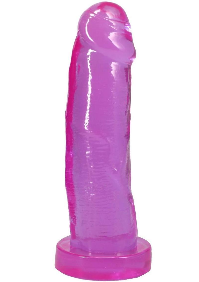 Crystal Jellies Realistic Cock 7In - Purple - Image 4