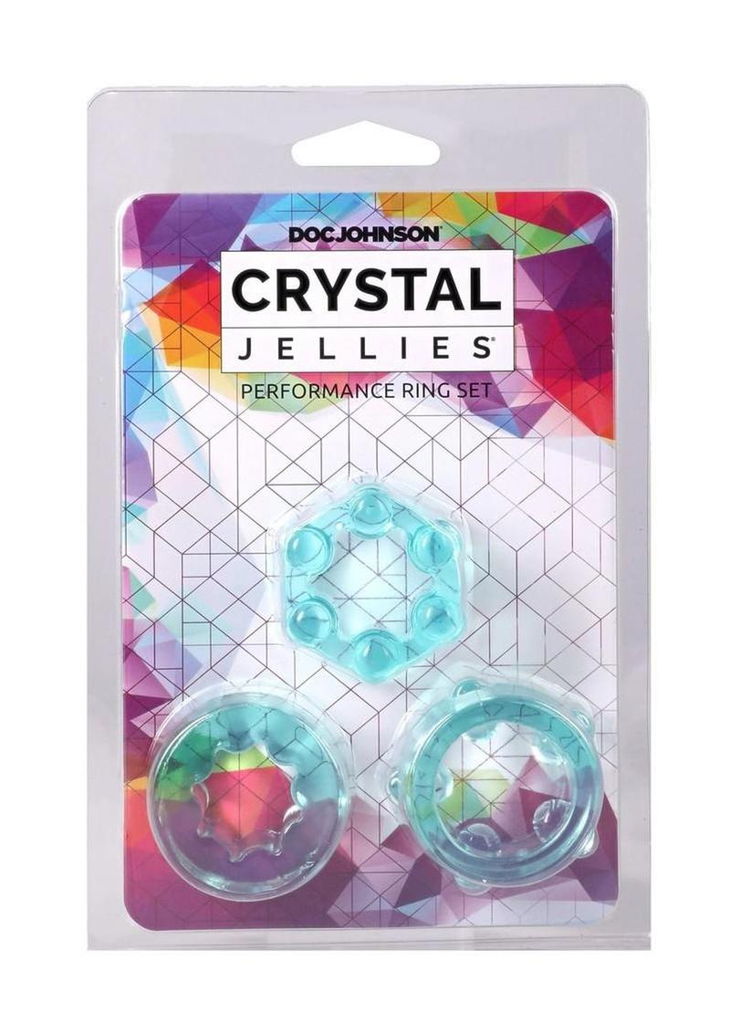 Crystal Jellies Performance Ring Set (3 Piece) - Teal