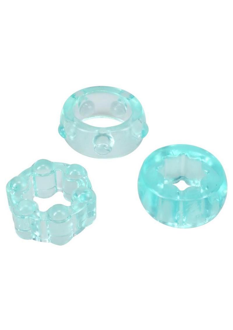 Crystal Jellies Performance Ring Set (3 Piece) - Teal