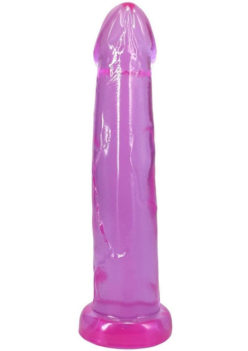 Crystal Jellies Realistic Cock 9In - Purple - Image 3