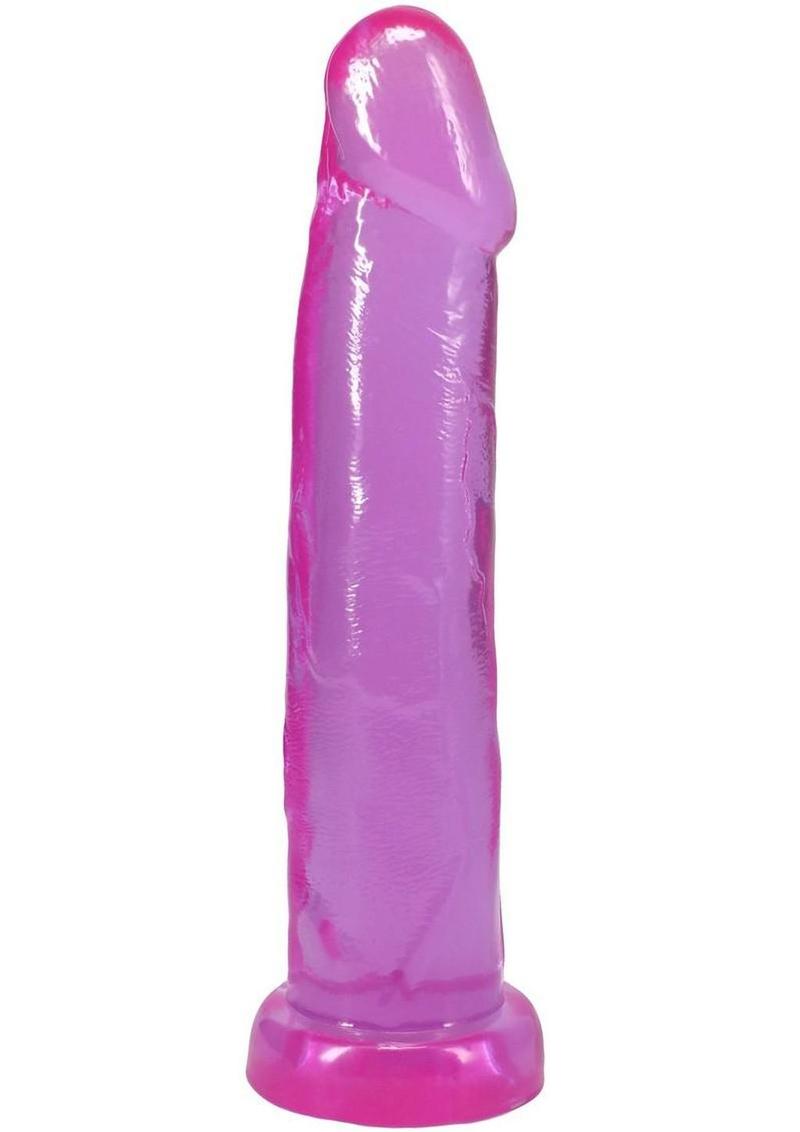 Crystal Jellies Realistic Cock 9In - Purple - Image 4
