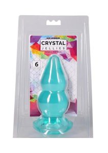 Crystal Jellies Double Pop Plug 6In - Teal