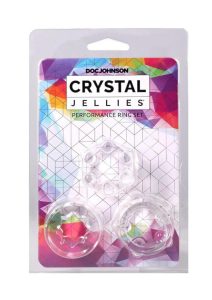 Crystal Jellies Performance Ring Set (3 Piece) - Clear