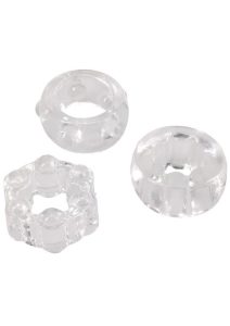 Crystal Jellies Performance Ring Set (3 Piece) - Clear