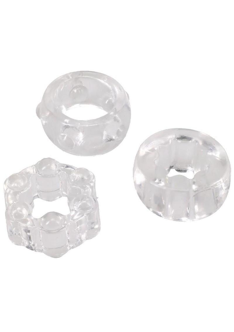 Crystal Jellies Performance Ring Set (3 Piece) - Clear