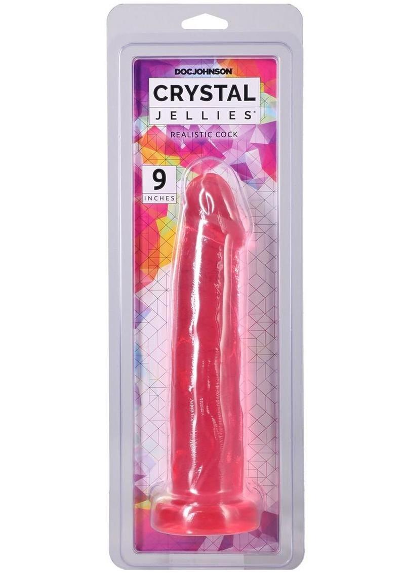 Crystal Jellies Realistic Cock 9In - Pink