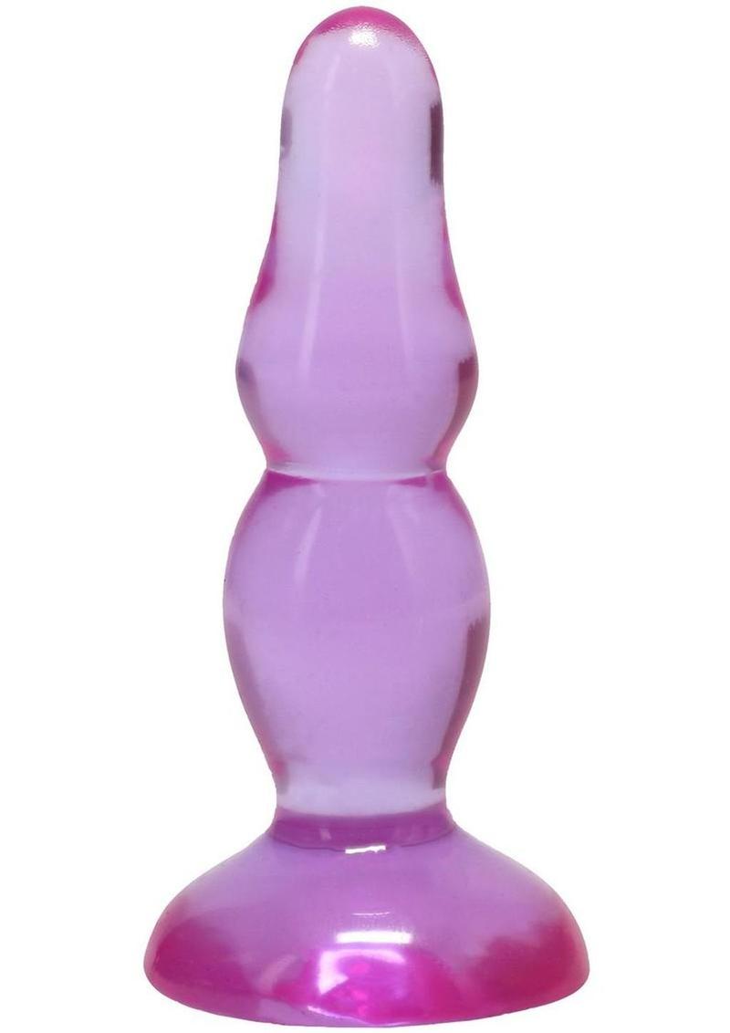 Crystal Jellies Novice Pop Plug 4In - Purple