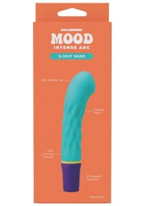 Mood Intense Arc Rechargeable Silicone G-Spot Vibrator - Teal/Purple