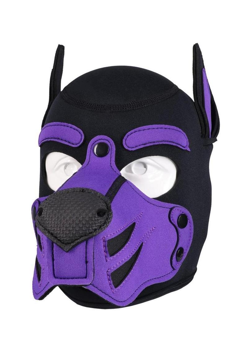 Merci Neoprene Puppy Hood - Purple/Black - Image 4